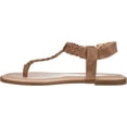 thumbnail image 5 of Women's Journee Collection Genevive Flat Thong Sandal Brown Faux Nubuck 6 M, 5 of 7