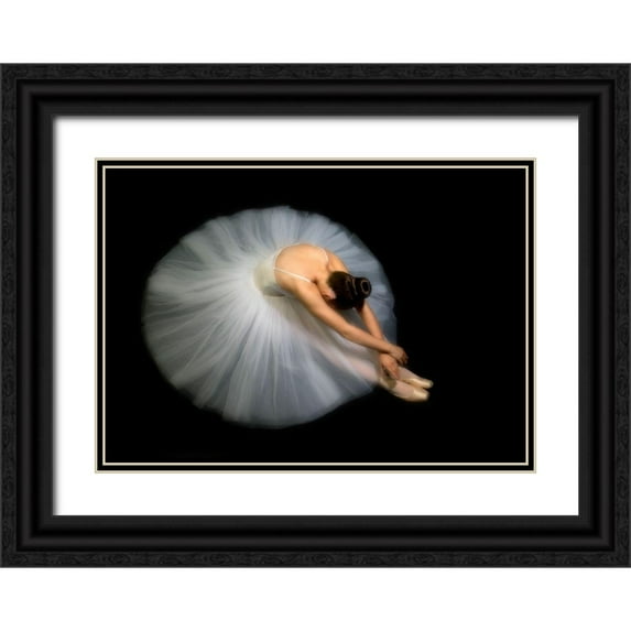 Pentony Ma, Pauline 14x11 Black Ornate Wood Framed with Double Matting Museum Art Print Titled - Elegance