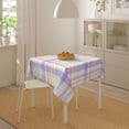 thumbnail image 6 of Easter Checkered Tablecloth Square 54x54 Inch,Colorful Buffalo Plaid Table Cloth,Stain Resistance Polyester Spring Holiday Table Covers for Kitchen Dining Parties Picnic, 6 of 7