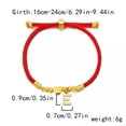 thumbnail image 4 of GKNET Full Stone Initial Charm Bracelets for Women A-Z Letters Love Heart Bracelet-F, 4 of 9