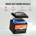 thumbnail image 5 of LiTime 12V 50Ah LiFePO4 Lithium Ion Battery, 4000+ Cycles, Lighter LiFePO4 Battery for Camping Trolling Motor Solar, 5 of 9