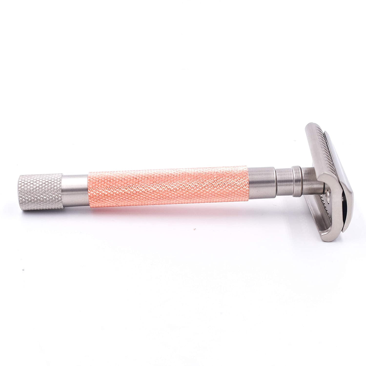 Parker's Semi Slant Safety Razor and 5 Parker Premium Double Edge Razor Blades - Rose Gold