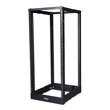 Rosewill 25U Open Frame Server Rack, 4-Post Network Server Rack, Adjustable Depth Frame Rack, Heavy Load Rack for Computer/Data/AV/IT Equipment/Network Equipment