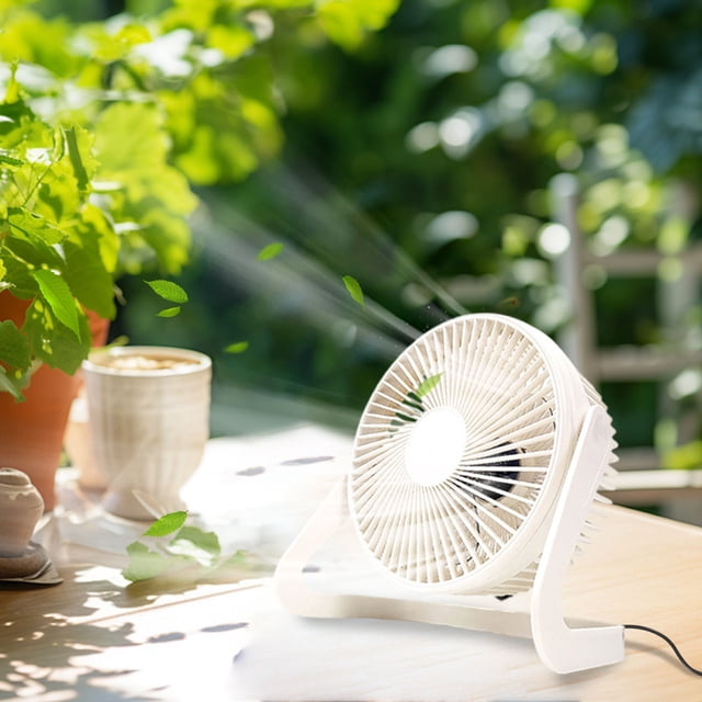 Xihbxyly Mini Ventilador de Escritorio, Portátil, con Alimentación Usb, Silencioso y Compacto, con Rotación de 360 Grados, Ideal para Oficina, Hogar y Viajes, Ideal para Cualquier Entorno, Diseño Fác