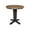Hickory/Washed Coal, variant on 36" Solid Wood Round Top Counter Height Pedestal Dining Table in Unfinished