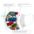 thumbnail image 4 of Dsscvnef 50PC Kids Disposable Face Mask, 3Ply Protective Breathable, Childrens Comic Print Design Breathable Face Mask, 4 of 9