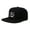 Black Flatbill, variant on LOU (Louisville) - Hat for Men and Women - Snapback Trucker Baseball Cap (All Black)
