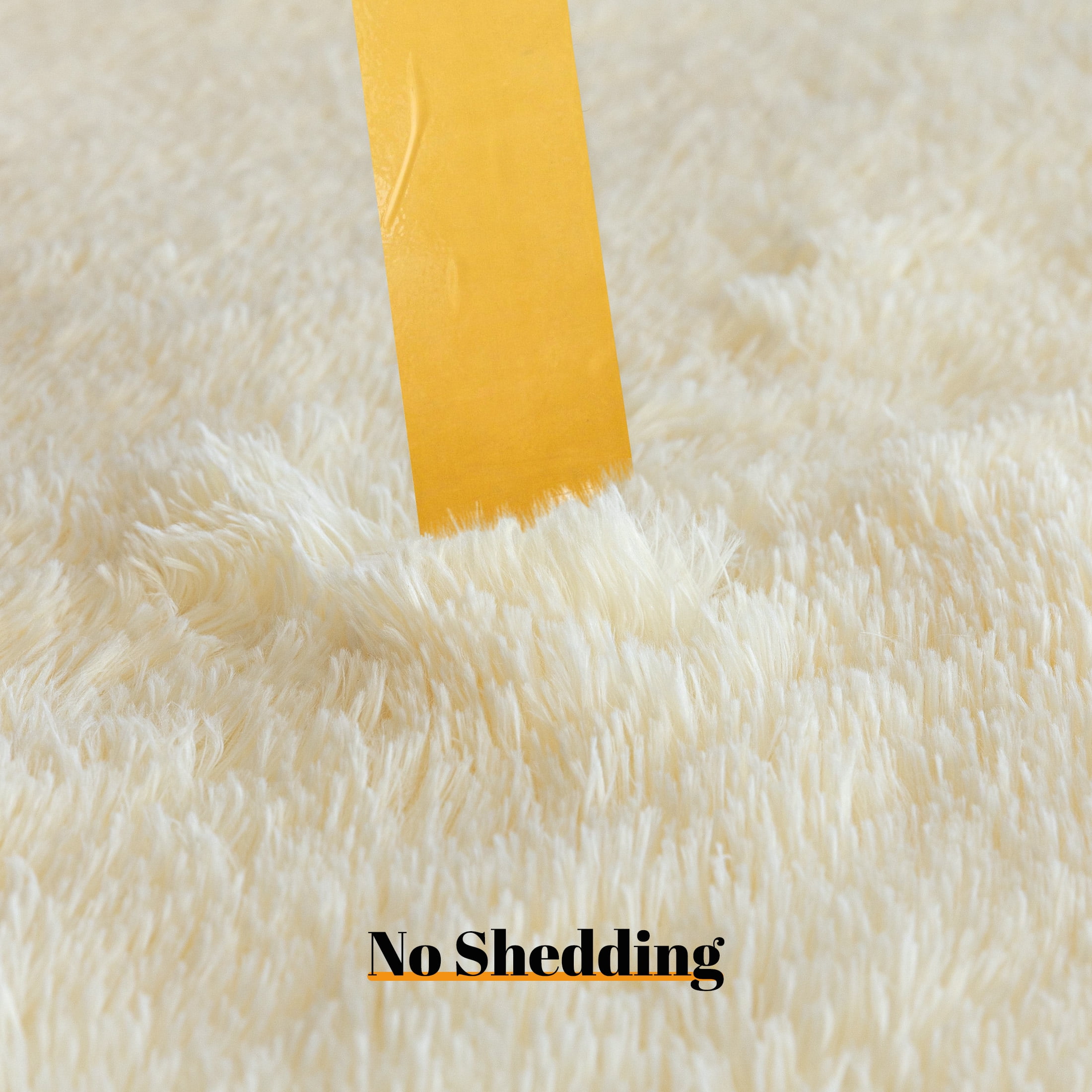 Sonive 8×10 Feet Fluffy Shaggy Area Rug, Washable Rug Modern Soft Large Neutral Non-Slip for Bedroom Dining Living Room, Beige