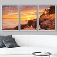 thumbnail image 3 of wall26 3 Piece Framed Canvas Wall Art - The Bass Harbor Head Lighthouse in Acadia National Park, Maine, USA - Modern Home Art Stretched and Framed Ready to Hang - 16"x24"x3 White, 3 of 5
