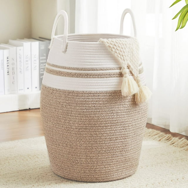 Cesto de Ropa Plegable de Cuerda de Algodón Fiona's Magic 65L
