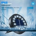 TRAHOOSolar Lights Outdoor 12 Pack, Pathway Waterproof IP65, Solar