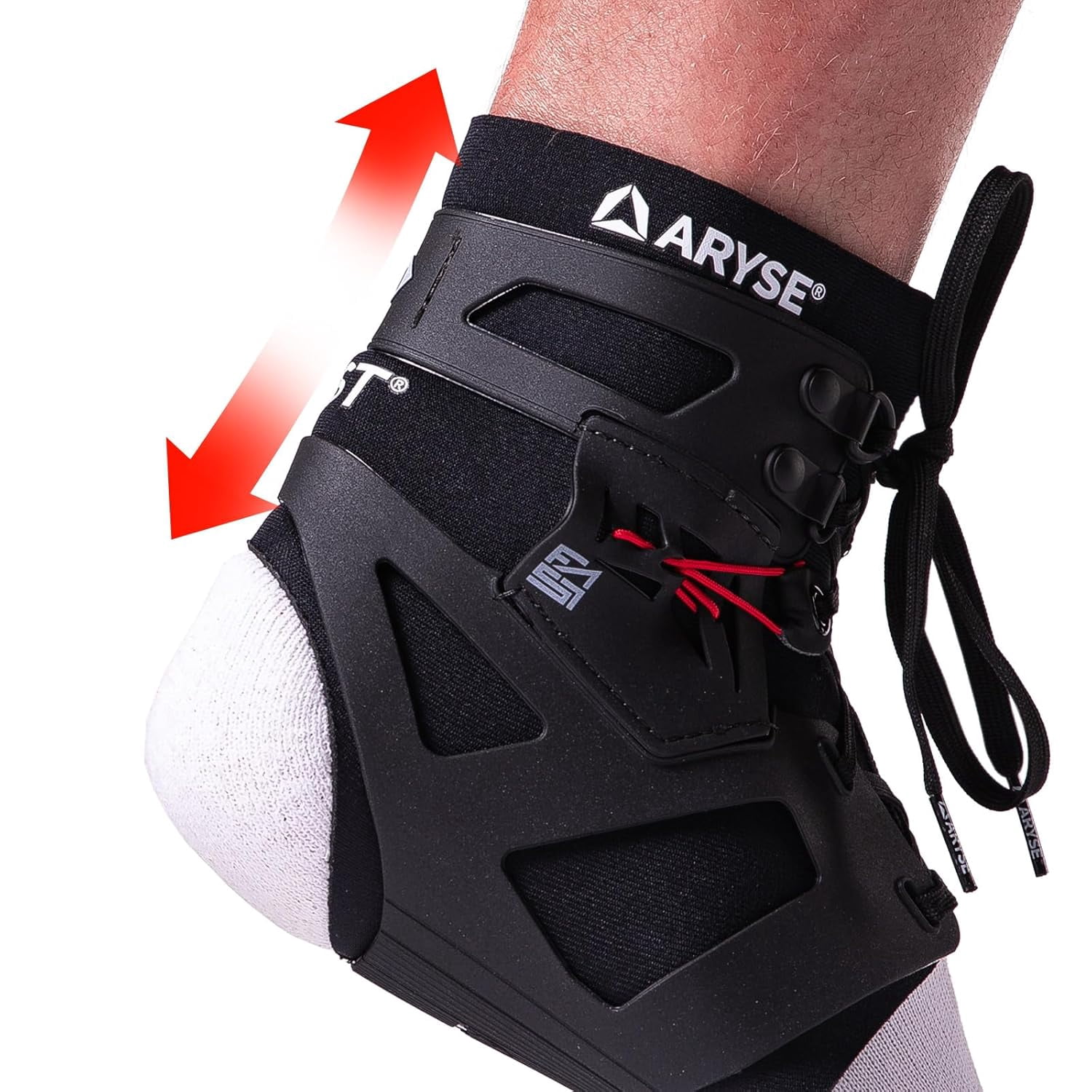 Disruptive Athletic IFAST Ankle Brace – Ankle Stabilizer for Men & Women – Ideal for Basketball, Volleyball, Soccer & More – Medium, Black (Single)