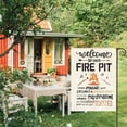 thumbnail image 2 of Welcome To Our Fire Pit Camping Garden Flag 12 x 18 Inch Double Sided, RV Campsite Campfire Camper Yard Outdoor Decoration, 2 of 6