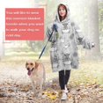 thumbnail image 4 of Gray Highland Cow Bathtub Lemon Pattern Wearable Oversized Blanket,Wearable Blanket Hoodie for Adults,Cozy Hooded Blankets with Super Pockets,Super Warm Fuzzy Pullover for Women & Men, 4 of 6