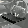 thumbnail image 5 of XUKEY 2 in 1 Car Steering Wheel Tray Table Food Drink Holder Seat Gap Slip Organizer Black, 5 of 8