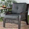 thumbnail image 2 of Sunbrella 2-Piece Outdoor Deep Seat Cushion Set in Cast Slate, 2 of 9