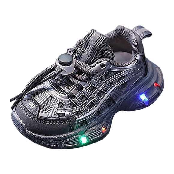 PMVFHDE Chaussures pour Bébé 0-3 Mois Chaussures pour Enfants Chaussures de Sport Chaussures Légères Petites Chaussures Blanches Chaussures à Semelle Légère Non Souple Chaussures pour Tout-Petits Gris,29