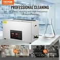 thumbnail image 2 of VEVOR Ultrasonic Cleaner with Digital Timer & Heater,  Stainless Steel Heated Cleaning Machine for Glasses Watch Rings Small Parts Circuit Board (30L), 2 of 9
