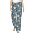 thumbnail image 2 of Lsque Surf Shark Print Women's Pajama Pants, Lounge Pant - Comfortable Home Wear,Elastic Waistband, Stylish Design-Large, 2 of 9