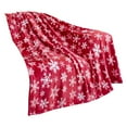 thumbnail image 4 of Daiosportswear Christmas Flannel Blanket,Holiday Reindeer Snowflake Print Blanket,Soft,Warm,Medium Size,Sofa/Bed Decor,Easy Care,Festive Design,for Winter/Family Gatherings,Ideal Christmas Gift, 4 of 6