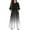 #A10-Black, variant on Girls Dresses Size 10-12 Casual A-Line 3/4 Sleeve Girls Long Dresses Gradient Crew Neck Sundresses Tiered Beach Dresses with Pockets,4-5 Years Royal Blue