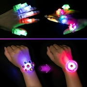 Mocoosy 103PCS Glow in the Dark Party Supplies Light Up Toys Dance Party Favors for Kids, Carnival Neon Toys Bulk Party Pack With Glow Sticks, Glasses, LED Bracelets, Finger Lights, Ring, Headbands