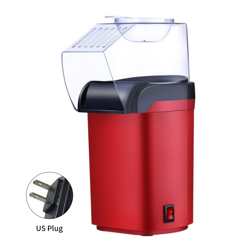 Popcorn Machine 1200W Electric Popcorn Maker Portable Kitchen Hot Air