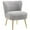 gris anthracite, variante sur HOMCOM Fauteuil d'Appoint Chaise d'Appoint pour Salon avec Pattes Blanc