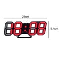 thumbnail image 2 of Los despertadores del reloj de pared de Digitaces del LED, luz de 8D LED adornan los relojes, para la oficina de Bedroont de la cocina, 2 of 5