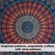 thumbnail image 3 of Mandala colgante de pared, tapiz floral dorado para cama, tela colgante impresa, 3 of 5