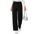 thumbnail image 3 of MOSHU Wide Leg Sweatpants for Women High Waisted Baggy Fleece Cotton Pants Fall Casual Sweatpants with Pockets, 3 of 11