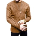 thumbnail image 5 of Colsmile Men's Cable Knit Crewneck Sweater, Casual Long Sleeve Pullover for Fall Winter, 5 of 7