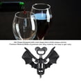 thumbnail image 3 of Wine 2 in 1 Bottle Opener Bat Shape Zinc Alloy Wine Beer Bottle Opener for Home Kitchen Hotel Restaurant, 3 of 7