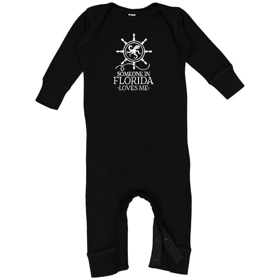 Inktastic Someone in Florida Loves Me Baby Romper Coveralls