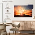 thumbnail image 5 of Elephant Stock Sunset Cross Wall Art - Religion And Spirituality Canvas Canvas - 24" x 16", 5 of 8
