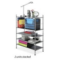 thumbnail image 4 of Whitmor 3-Tier Epoxy Iron Shoe Rack, Space-Saving Stackable Storage Shelves, 9-Pair Capacity, Silver, 4 of 5