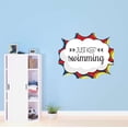 thumbnail image 2 of Just Swimming Positive Motivational Quote Vinyl wall Design Wall Art Sticker Designs Vinyl Stickers For Home House Walls Rooms Windows Bedroom Decoration Size (20x20 inch), 2 of 3