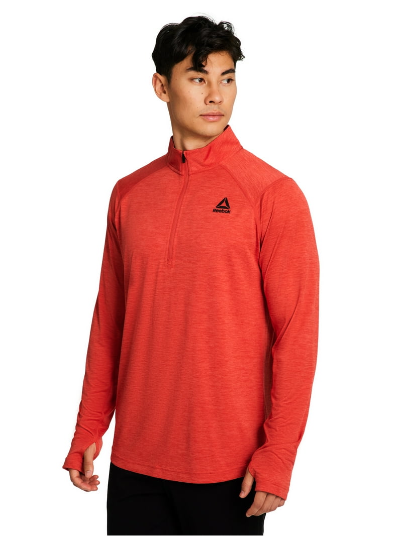 Reebok Men's and Big Men's Trail Quarter-Zip Active Pullover Shirt
