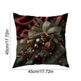 thumbnail image 5 of Christmas Decorative Pillow Covers for Couch 18x18" Christmas Decorative Pillow Cases with Soft Fabric Hidden Zipper Xmas Decorations, 5 of 7