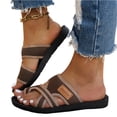 thumbnail image 3 of Norvail Womens Hollow Mesh Orthopedic Slide Sandals, Wide Foot Sandals for Women Dressy, Breathable Comfortable Summer Beach Walking Shoes for Vacation Casual, 3 of 5