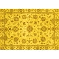 thumbnail image 1 of Ahgly Company Machine Washable Indoor Rectangle Abstract Yellow Modern Area Rugs, 6' x 9', 1 of 4