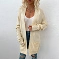thumbnail image 2 of Hauaitttt MenKnitted Knit Cardigan Sweater Long Open Front Outerwear Fuzzy Sweater Cardigan Women Fall Jackets for Women plus Cardigan Long Womens down Coat plus Size Winter Coats for Women X Small, 2 of 5
