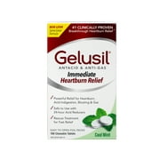 Gelusil Antacid/Anti-Gas Tablets Cool Mint, 100 Tablets (Pack of 6)