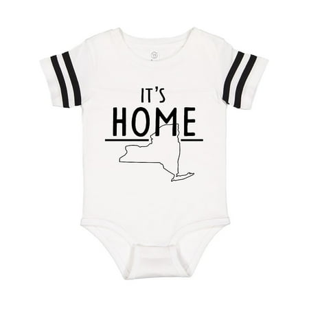 

Inktastic It s Home- State of New York Outline Gift Baby Boy or Baby Girl Bodysuit