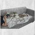 thumbnail image 5 of Cactus Soft Flannel Fleece Blanket, Antique Sketchy Desert Plantation Hand Drawn Like on a Plain Background, Cozy Plush for Indoor and Outdoor Use, 70" x 90", Green Brown Multicolor, by Ambesonne, 5 of 5