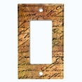 thumbnail image 5 of Metal Light Switch Plate Outlet Cover (Image of Rusty Metal Letter Damask LET001), 5 of 13