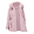 thumbnail image 2 of Vedolay Womens Jackets Women Oversized Casual Jacket Casual Long Sleeve Distressed Ripped Coat,Pink XL, 2 of 5
