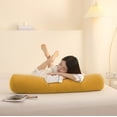thumbnail image 6 of Removable Washable Round Bolster Pillow With Insert, Ergonomic Cushion For Side Sleeping And Leg Support, Soft Pillow For Sofa, Bed And Living Room, 15.7*5.9 inch, 6 of 6