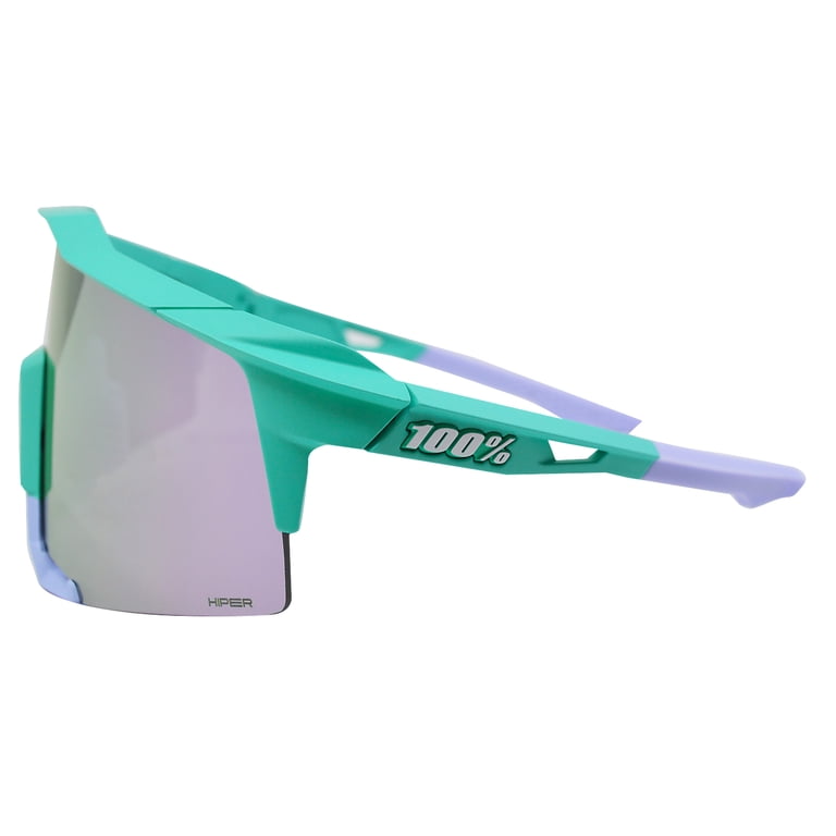 100% Speedcraft Sunglasses - Soft Tact Mint; HiPER Lavender Mirror