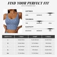 thumbnail image 5 of Goofa Stylized Flowers Vintage Boho Printed Sports Bras for Women, High Impact Running Bra Workout Crop Tank Tops Longline Sports Bra Push up-X-Large, 5 of 9